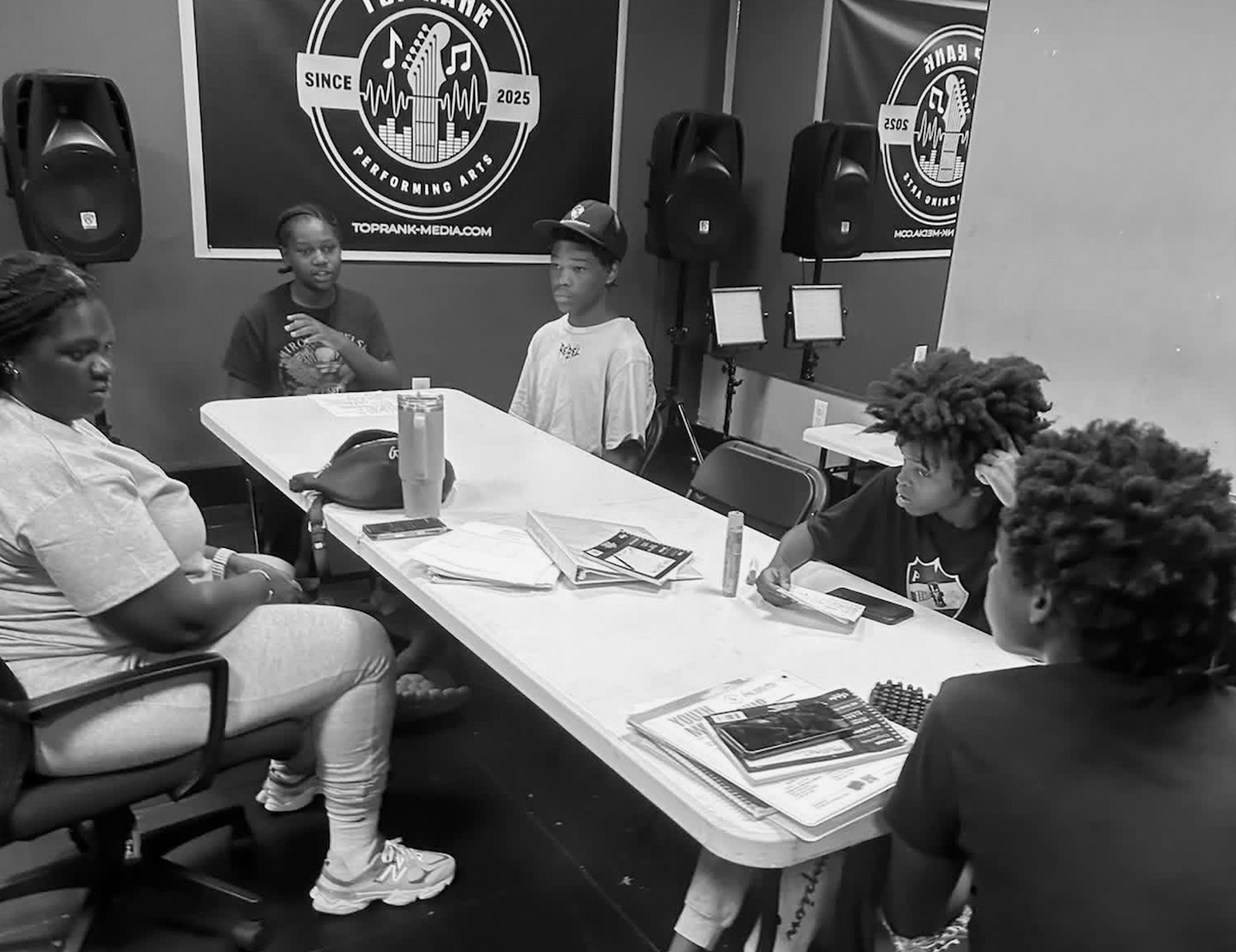 Next Gen Youth Club members collaborating